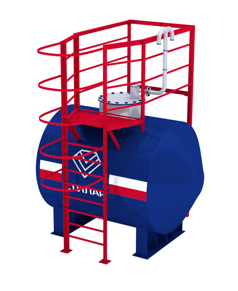 Горизонтальный резервуар РГСН для спирта 5 м³ от завода-производителя