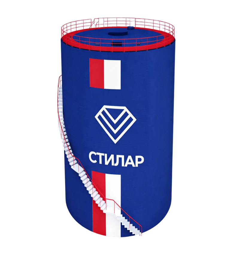 Цельносварной резервуар РВС для масла 10 м³ от завода-производителя