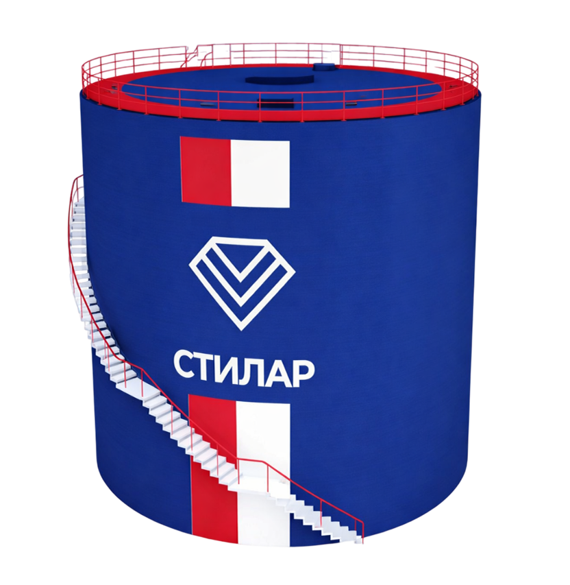 Цельносварной резервуар РВС для химических веществ 100 м³ от завода-производителя